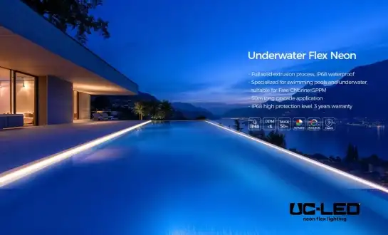 What IP rating should I choose for underwater or poolside lighting?